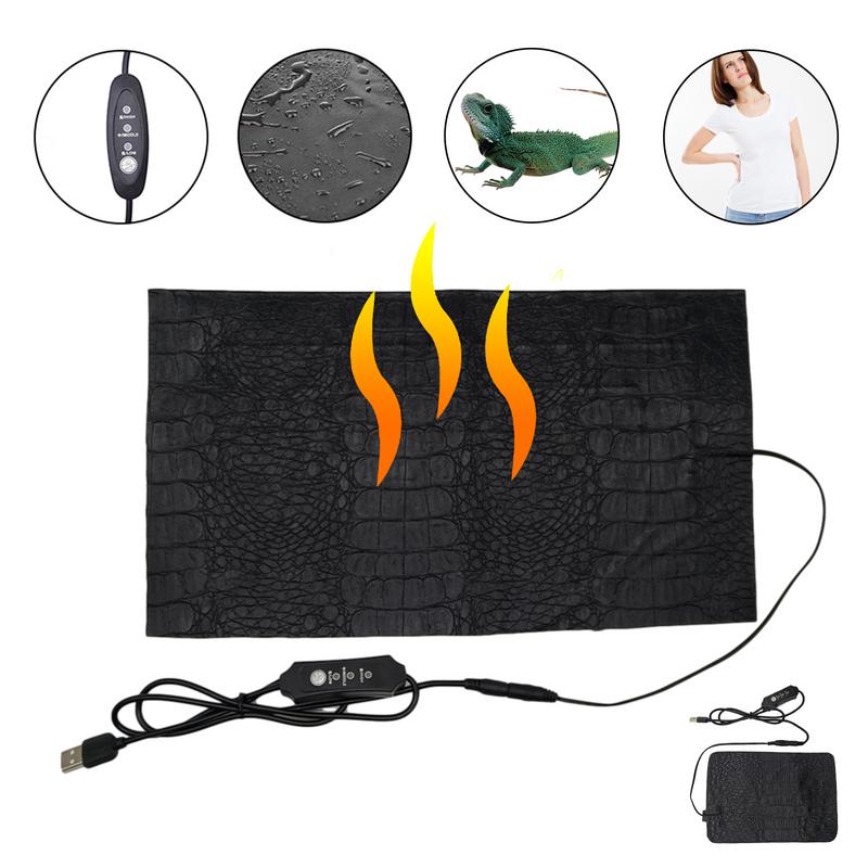 Reptile Heating Mat - USB Pet Heating Pad Terrarium Reptile