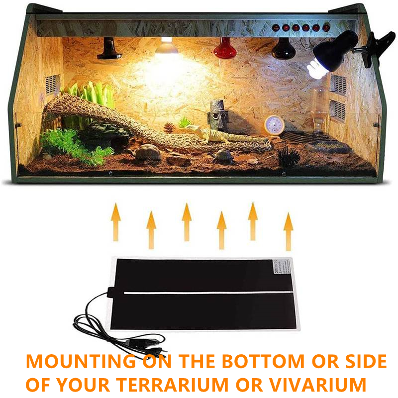 Reptile Heating Mat - 5W-20W 110V Heating Warm Pad for