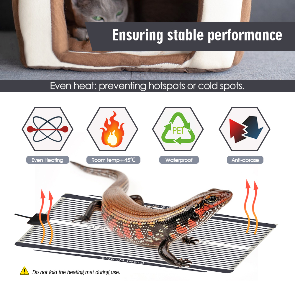 5W 15W 25W 35W Graphene Reptil - đánh giá và giá Reptile Heating Mat